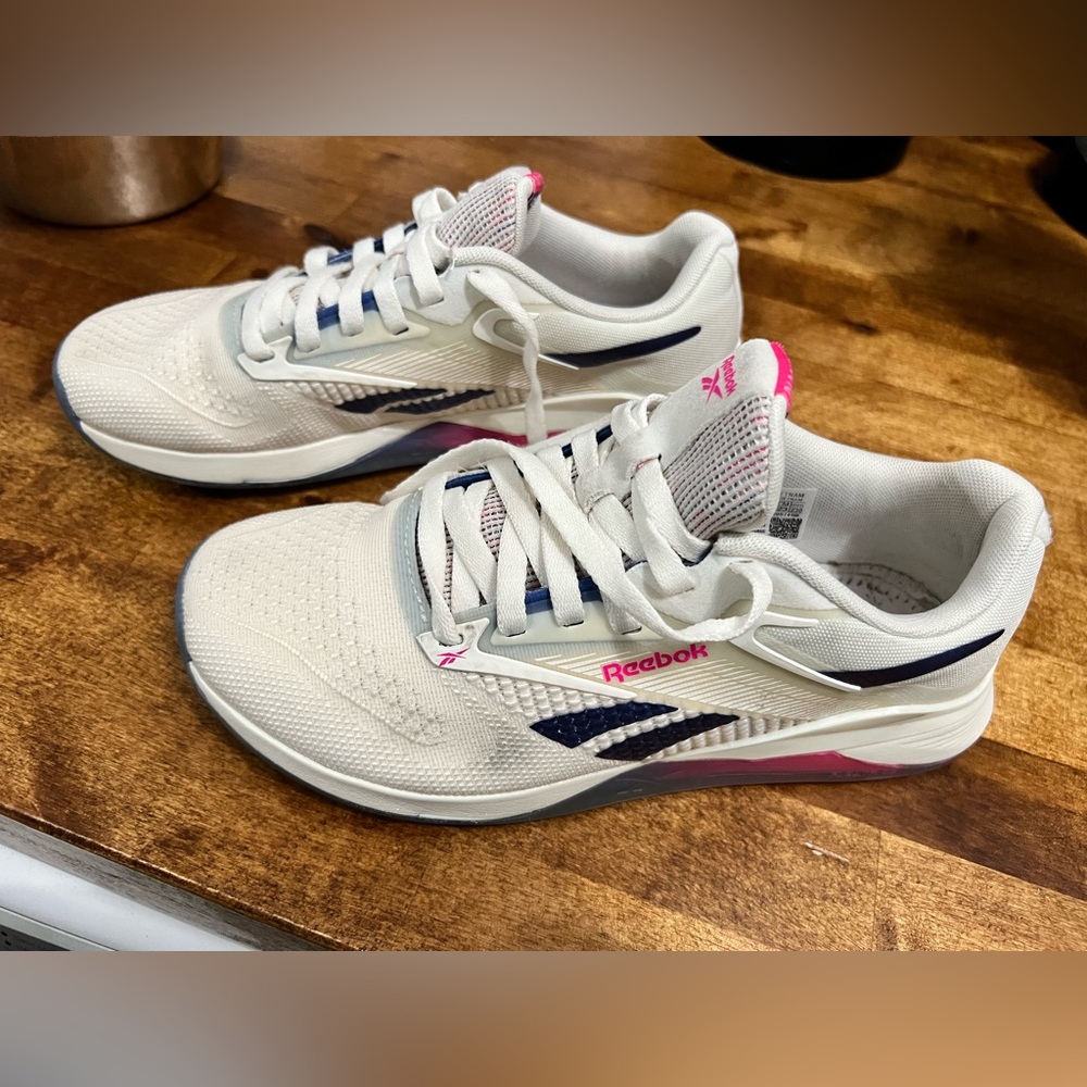 Reebok NanoX4 Cross Trainers - Cream and Pink